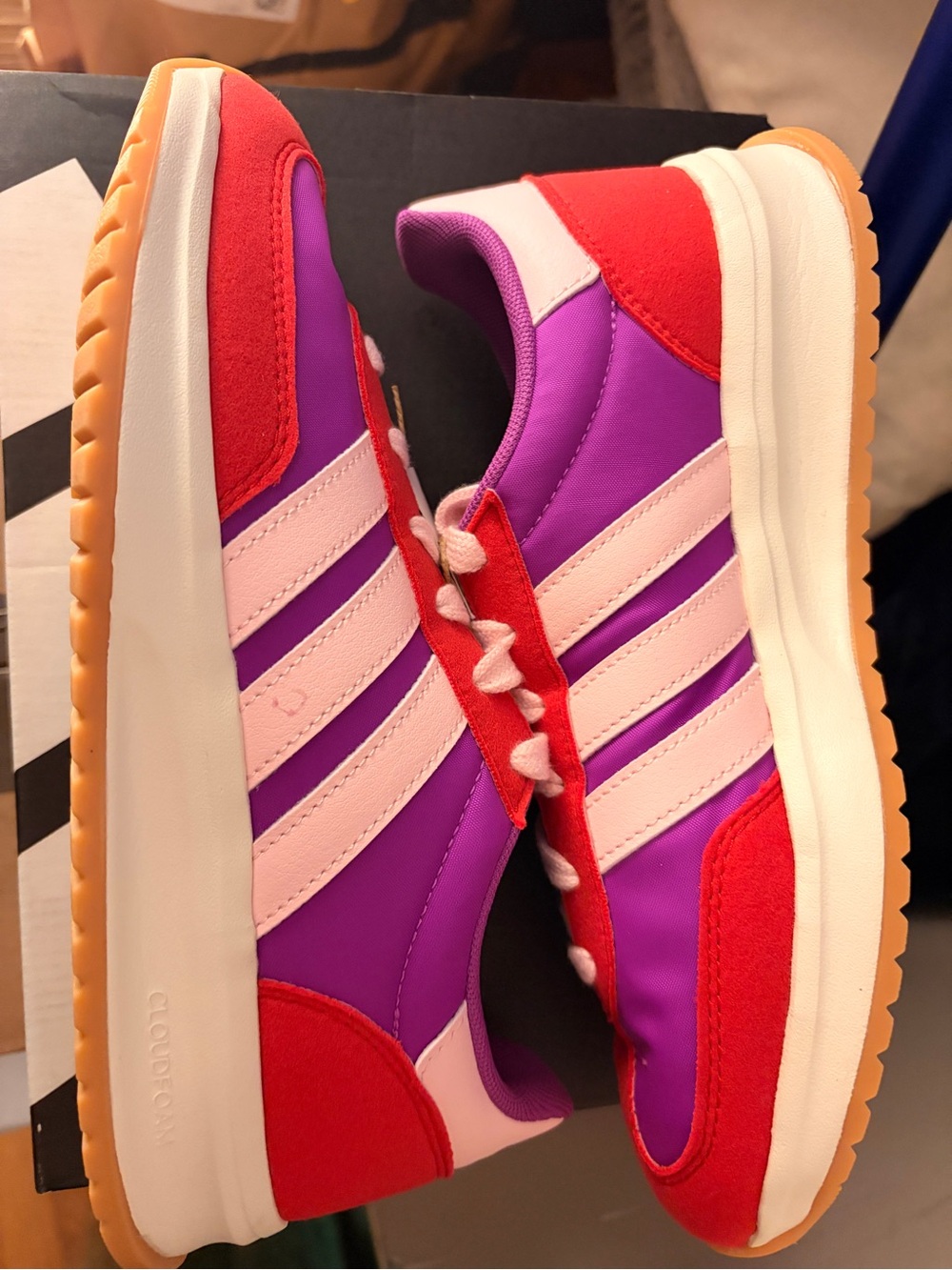 New Adidas Run 70’s 2.0 Sneakers in Purple, Red & Pink